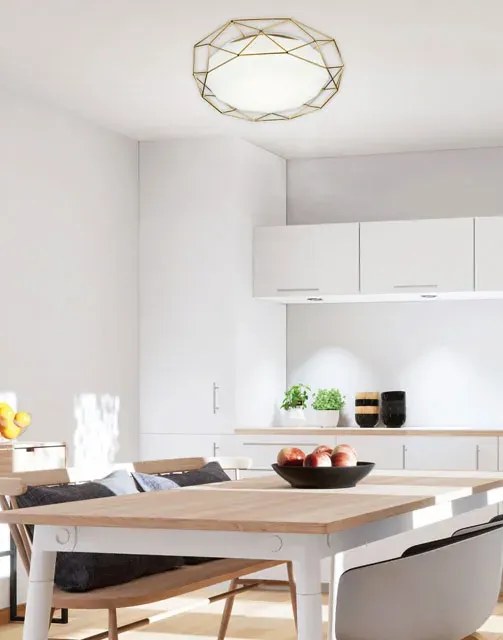 Złoty plafon nowoczesny - 4X K070 S2-Z53