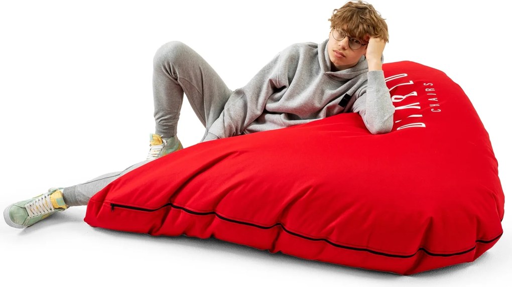 Pufa gamingowa dla młodzieży Diablo czerwona