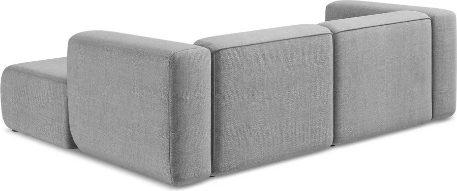 Jasnoszary narożnik (prawostronny/z szezlongiem) Ekahi – Makamii