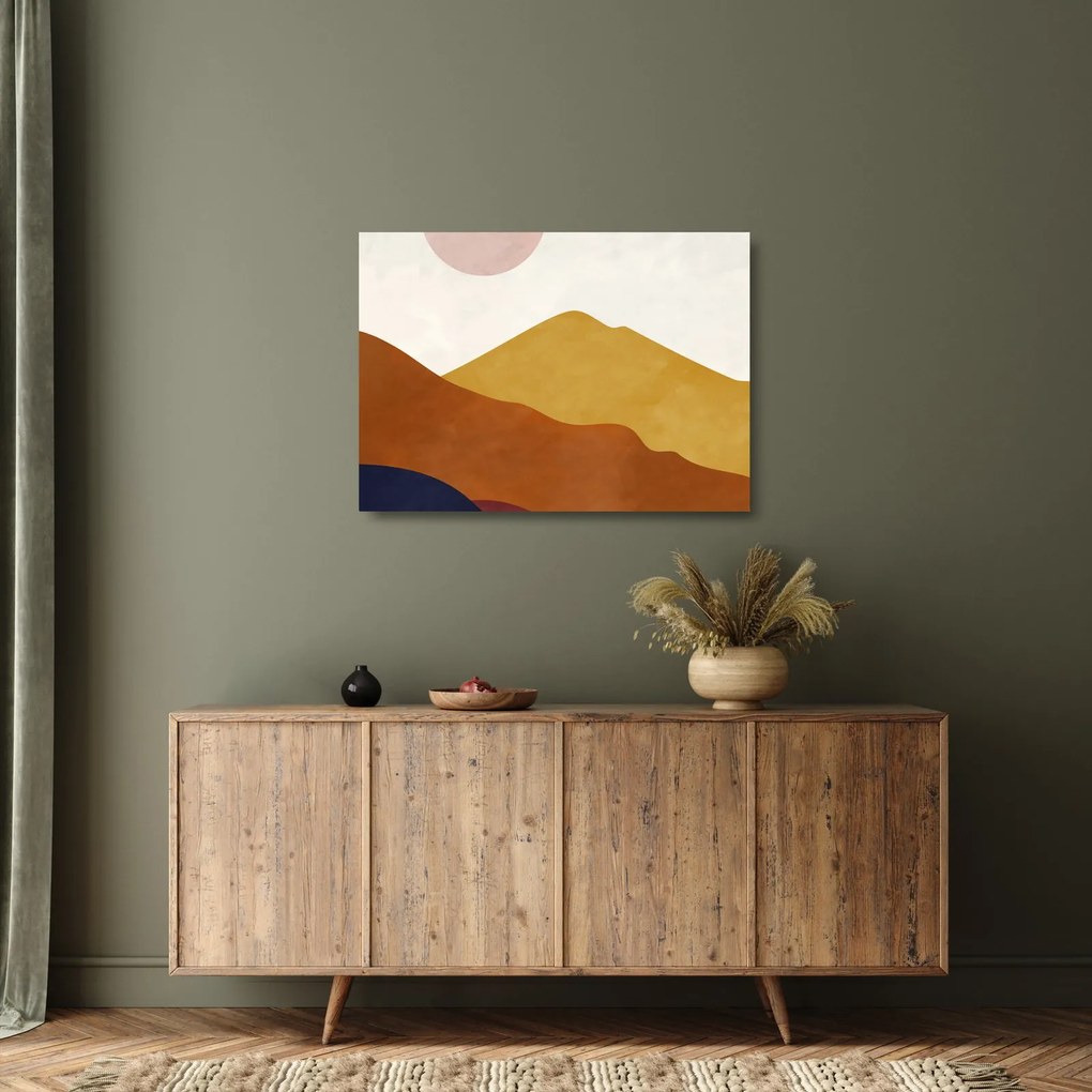 Obraz na szkle - Góry akwarelowe N⁰1 (70x50 cm)