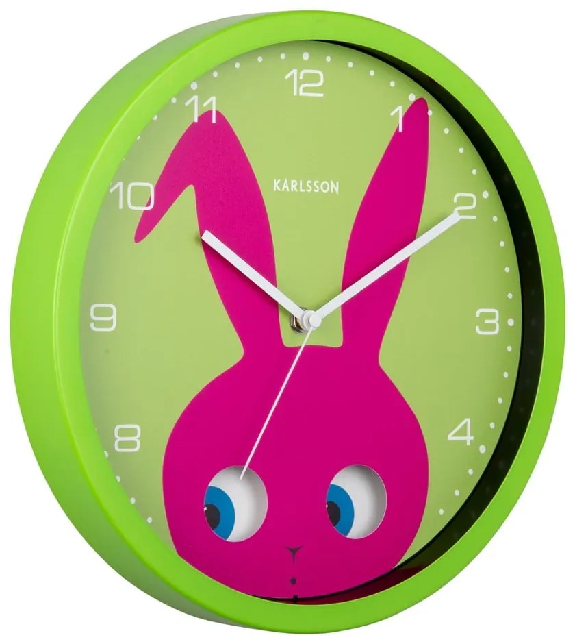 Zegar dziecięcy ø 31 cm Peekaboo Bunny – Karlsson