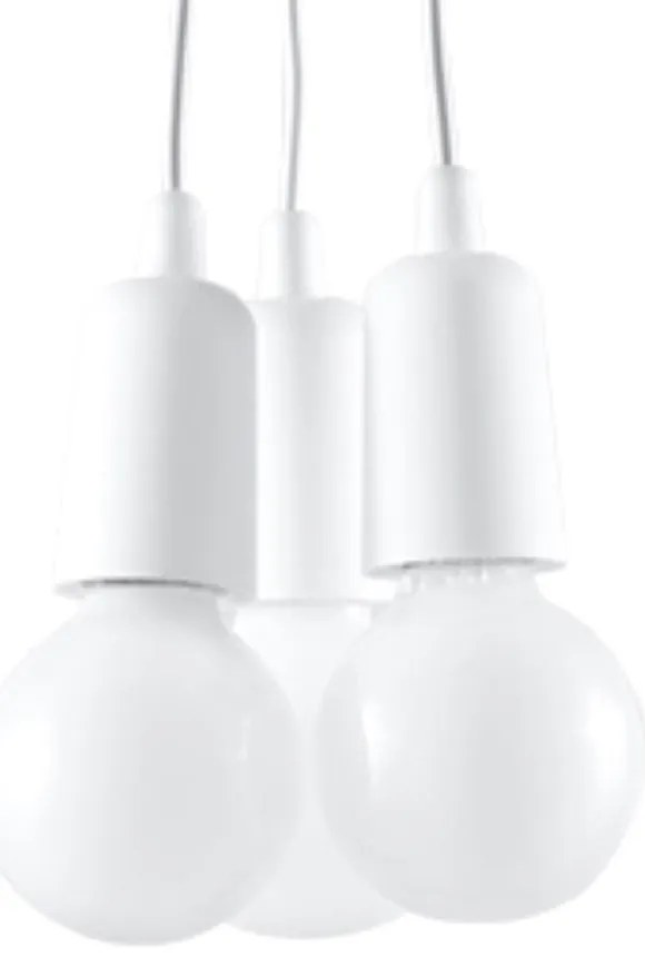 Biała lampa wisząca ø 15 cm Rene – Nice Lamps