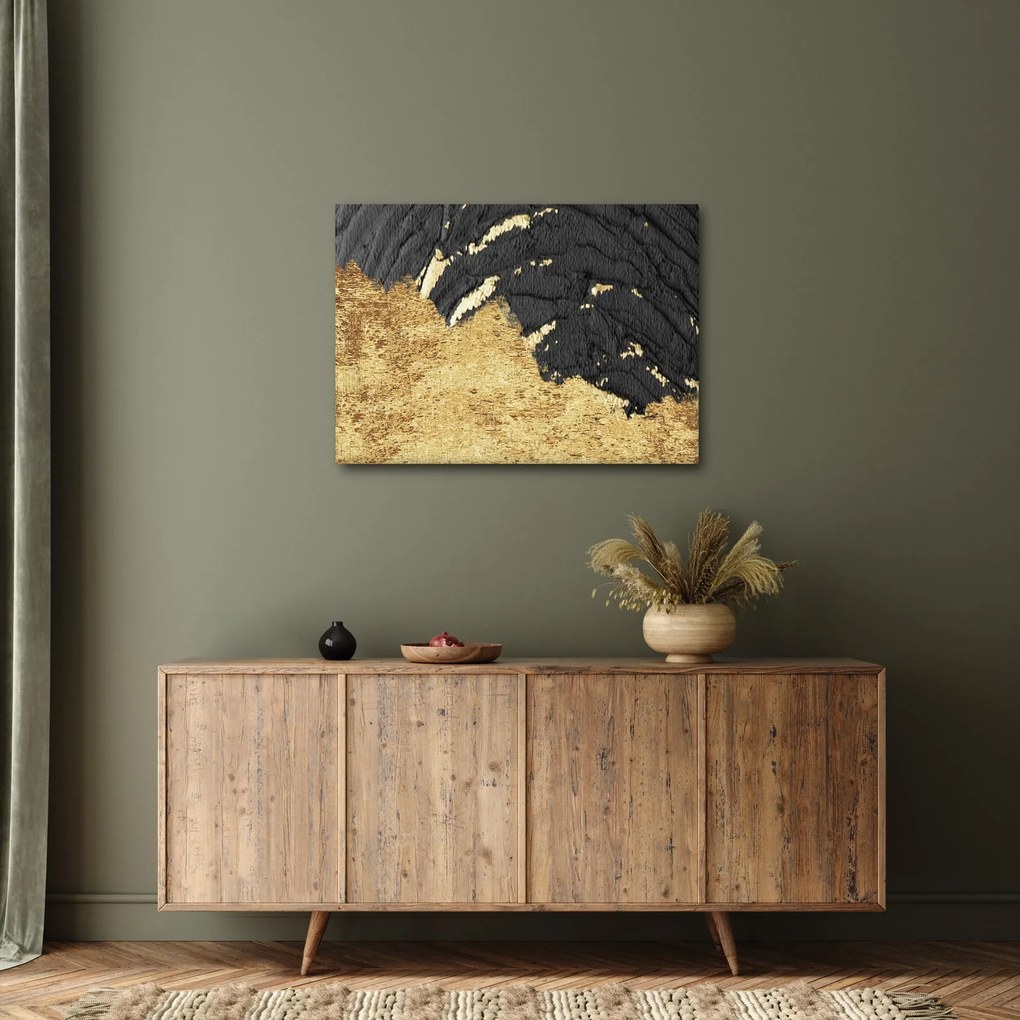 Obraz - Złota struktura N⁰1 (70x50 cm)