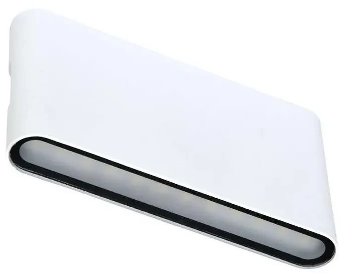 Ecolite ZFP12-BI - LED Kinkiet zewnętrzny BRICK 2xLED/6W/230V IP65 biały