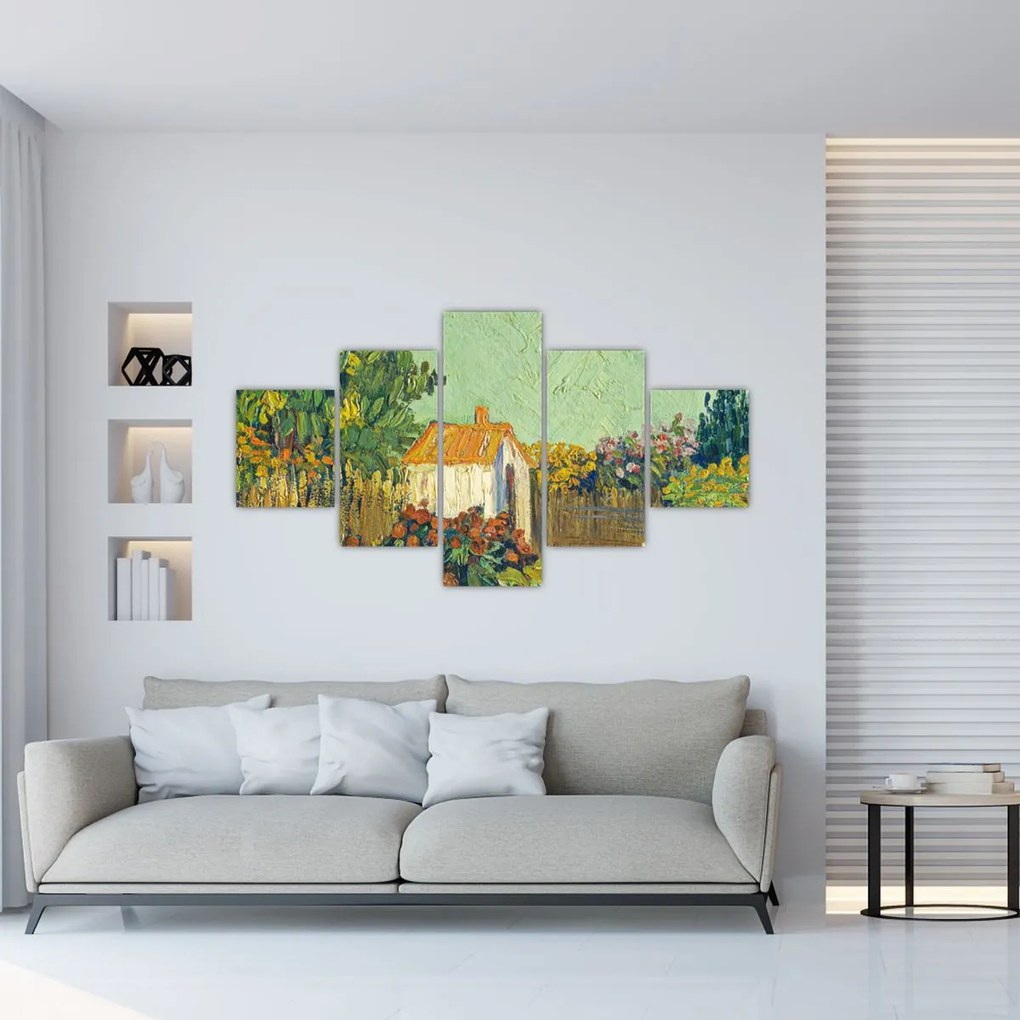 Obraz - Imitator of Vincent van Gogh, Landscape, reprodukcje (125x70 cm)