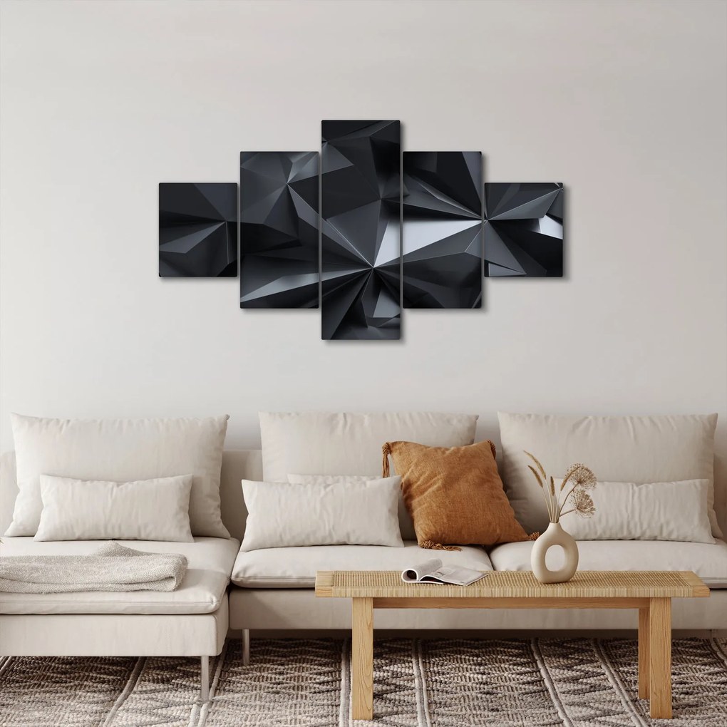 Obraz - Abstrakcja geometryczna (125x70 cm)