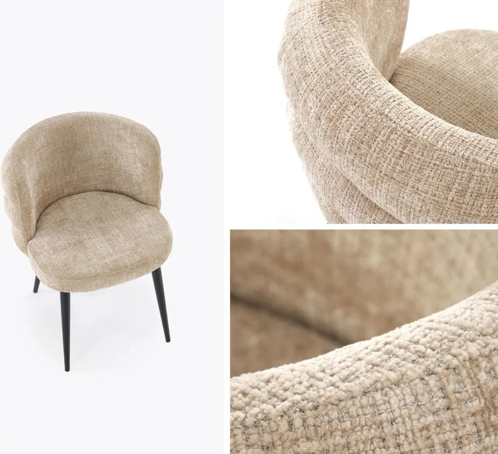 Krzesło do jadalni z kubełkowym oparciem K575 Halmar