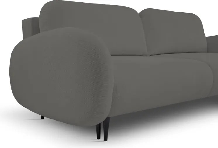 Sofa SOFT z funkcja spania i pojemnikiem CIEMNY SZARY RUN AGAIN 90