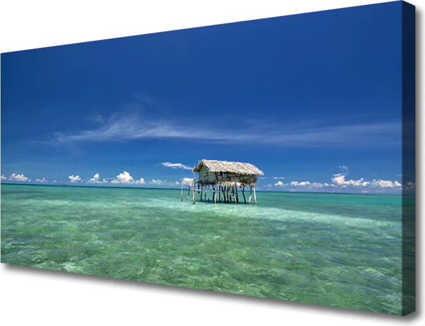 Obraz na płótnie Morski Horyzont o Poranku