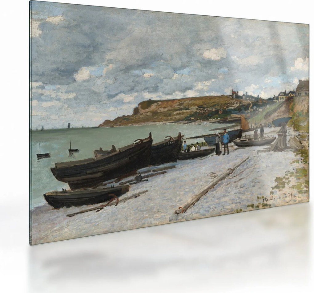 Obraz na szkle - Claude Monet, Sainte Adresse, reprodukcje (70x50 cm)