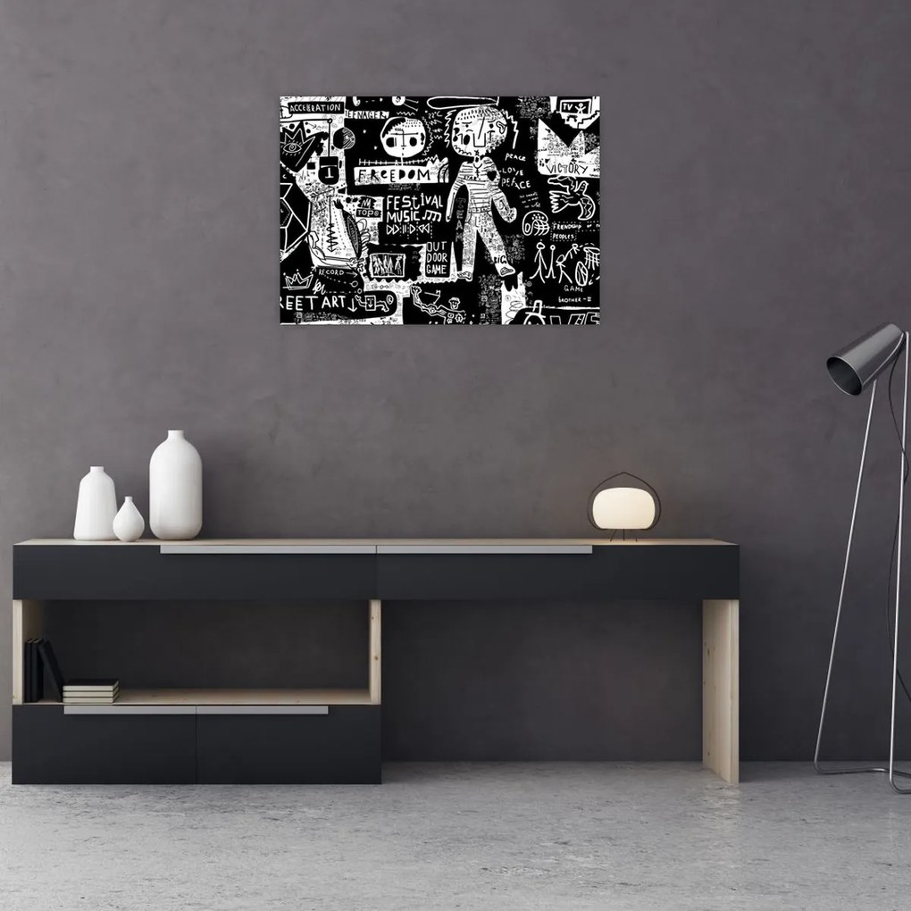 Obraz na szkle - Graffiti (70x50 cm)