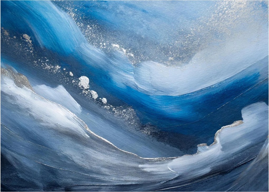 Obraz na szkle - Abstrakcja oceanu (70x50 cm)
