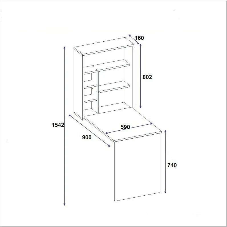 Biurko Sedir Anthracite