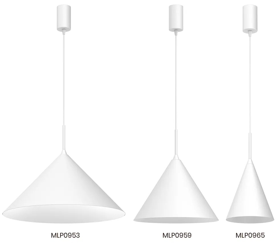 Lampa wisząca CAPITAL WHITE Ø32cm 1xGX53, biała, jeden klosz, pojedyncza