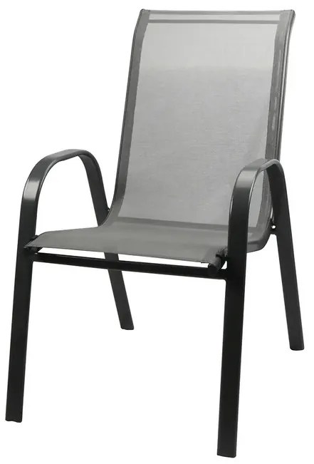 Krzesło ogrodowe 67 x 55 x 91 cm, czarne