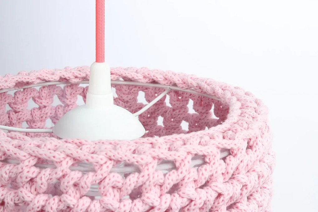 Lampa wisząca COTTON 25 różowa BPS KONCEPT