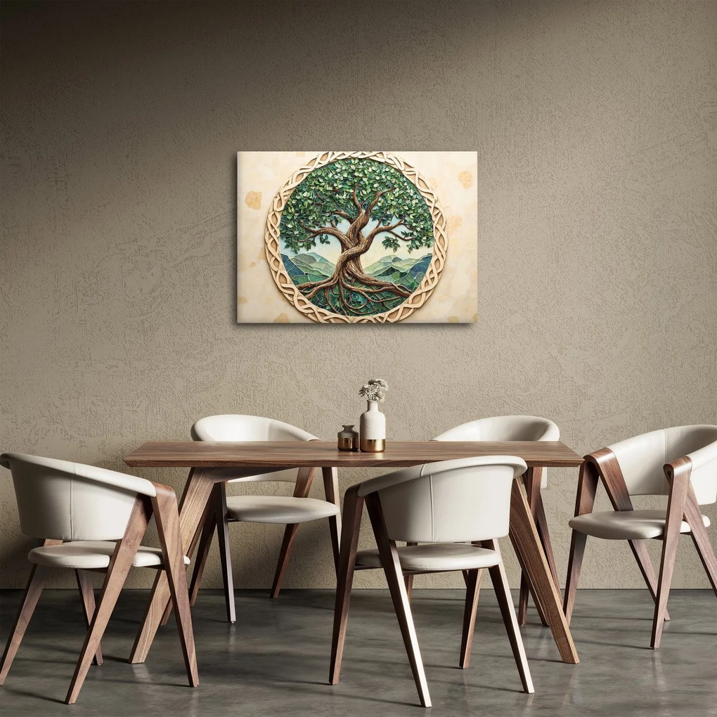 Obraz – Splecione drzewo życia (70x50 cm)