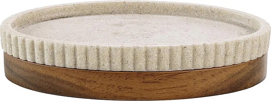 Mydelniczka Design "Niagara" 14cm Naturalna z Akacji Nowoczesna i Praktyczna