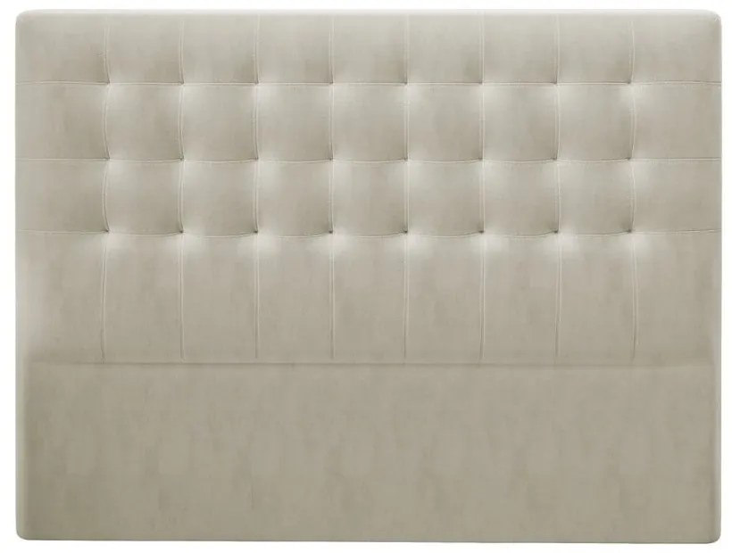 Beżowy zagłówek z aksamitnym obiciem Windsor & Co Sofas Athena, 200x120 cm