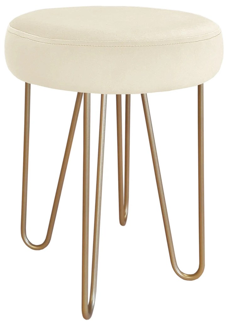 Taboret Venus HAIRPIN noga złota MG50