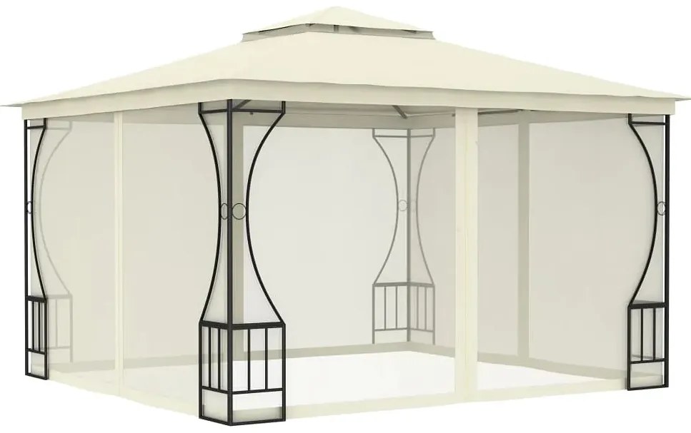 Kremowa altana do ogrodu T8-R33