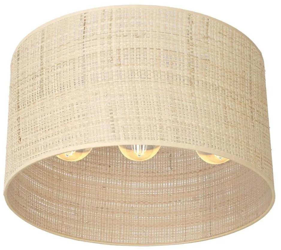 Żyrandol natynkowy RATTAN 3xE27/60W/230V rattan