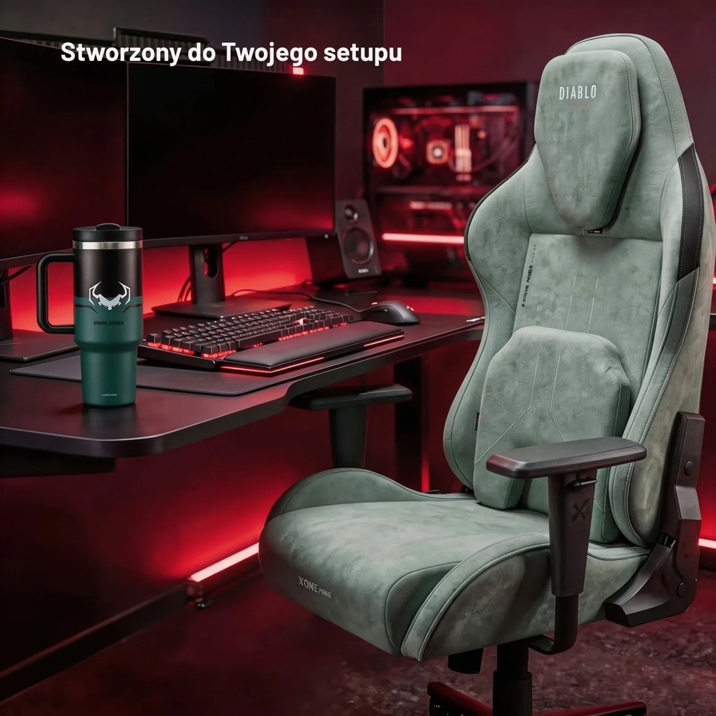 Kubek termiczny ze słomką Diablo, kolor Ghotic Green