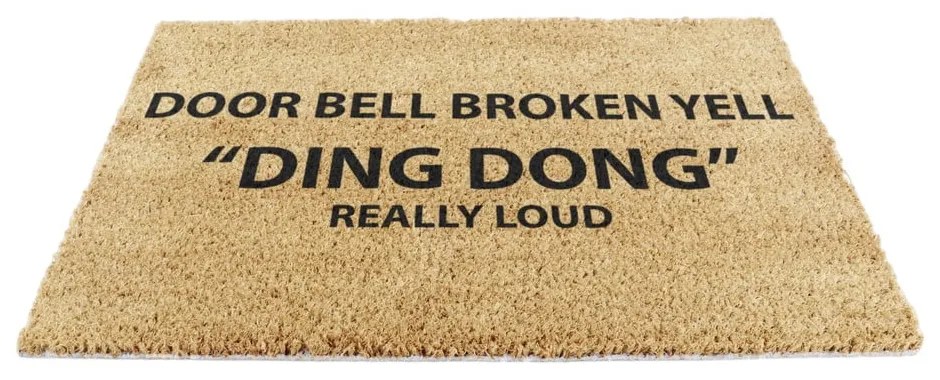 Wycieraczka z włókna kokosowego 40x60 cm Yell Ding Dong – Artsy Doormats