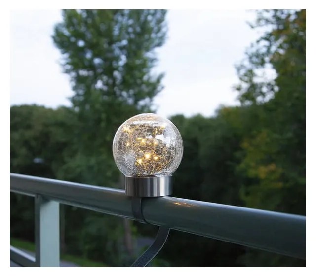 Wielofunkcyjna solarna ogrodowa lampa LED Star Trading Glory, ø 12 cm