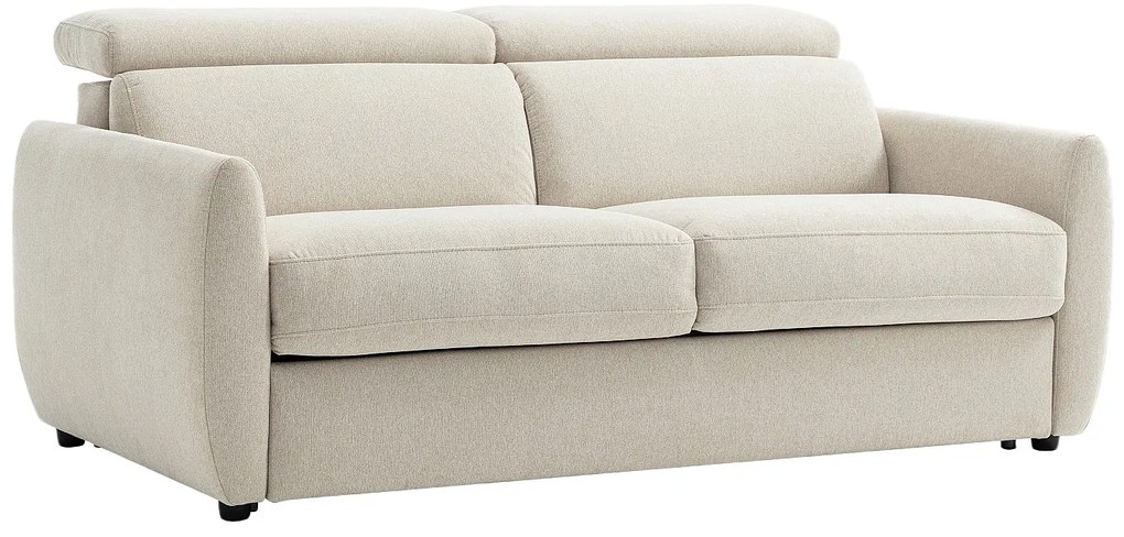 Kanapa 3-osobowa rozkładana typu express w kolorze beżowym SOVALI