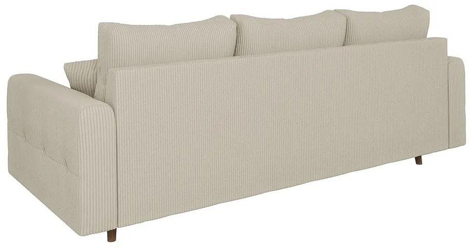 Beżowa sztruksowa sofa 210 cm Ariella – Ropez