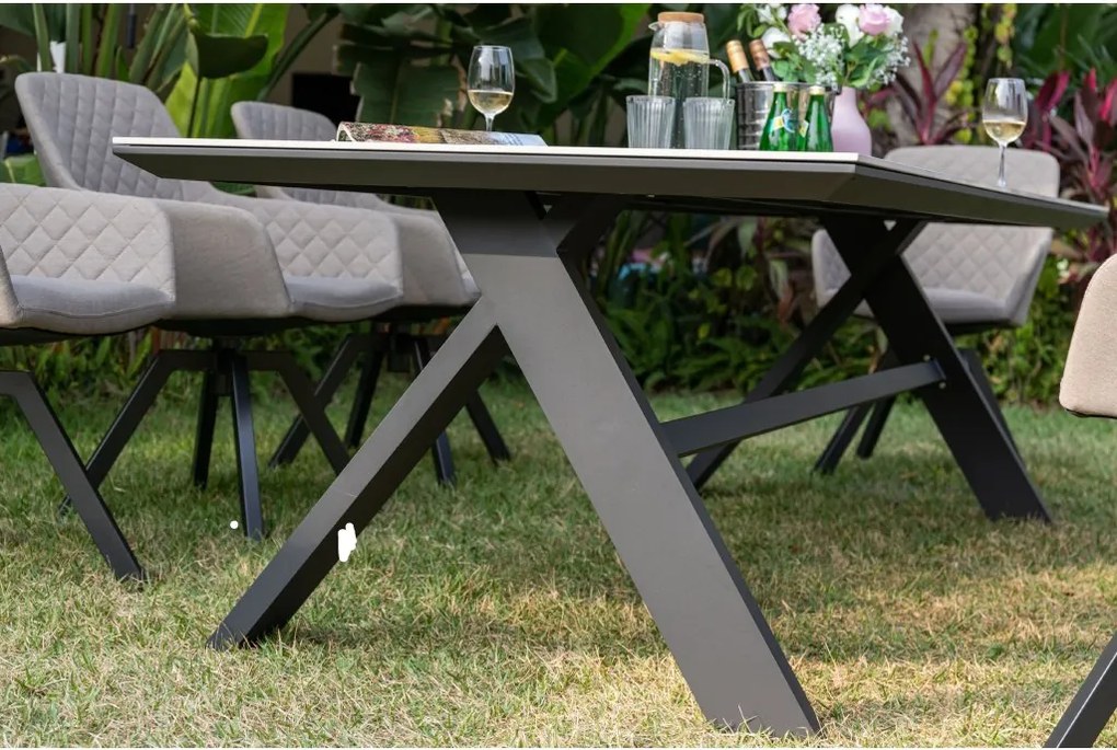 Doppler NOVA - ogrodowy stół aluminiowy 240 x 100 x 73,5 cm - Towar z drobną wadą (N588)