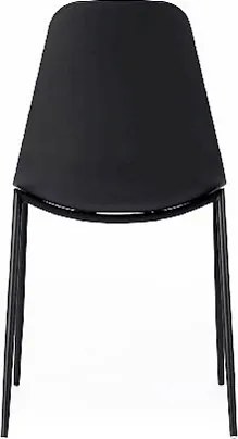 Frida - Czarne krzesło polipropylenowe 4 szt.