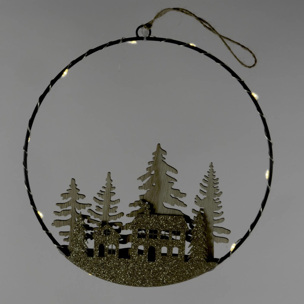 Dekoracja świąteczna z LED do zawieszenia, Ø 20 cm