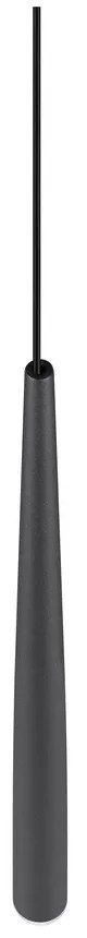 Czarna lampa wisząca LED ø 14 cm Cala – Trio Select