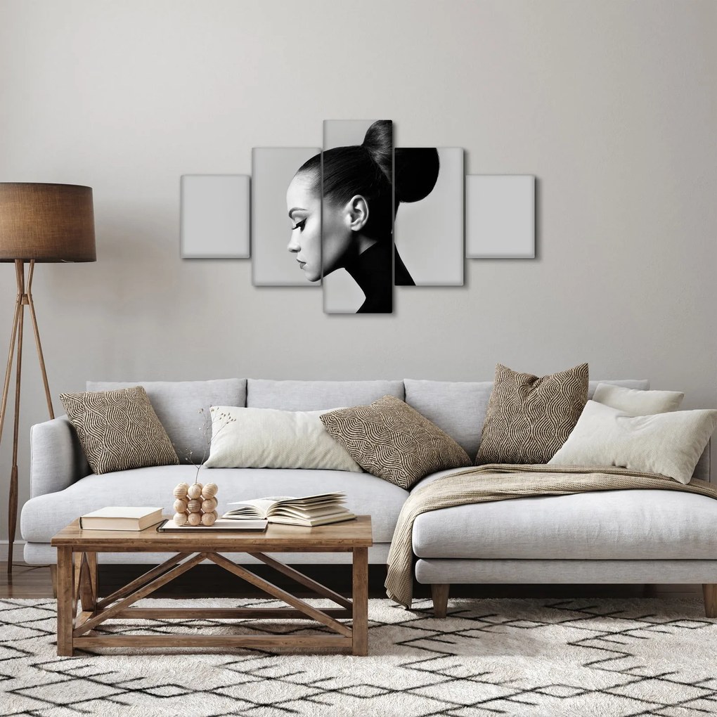 Obraz - Profil pięknej kobiety (125x70 cm)
