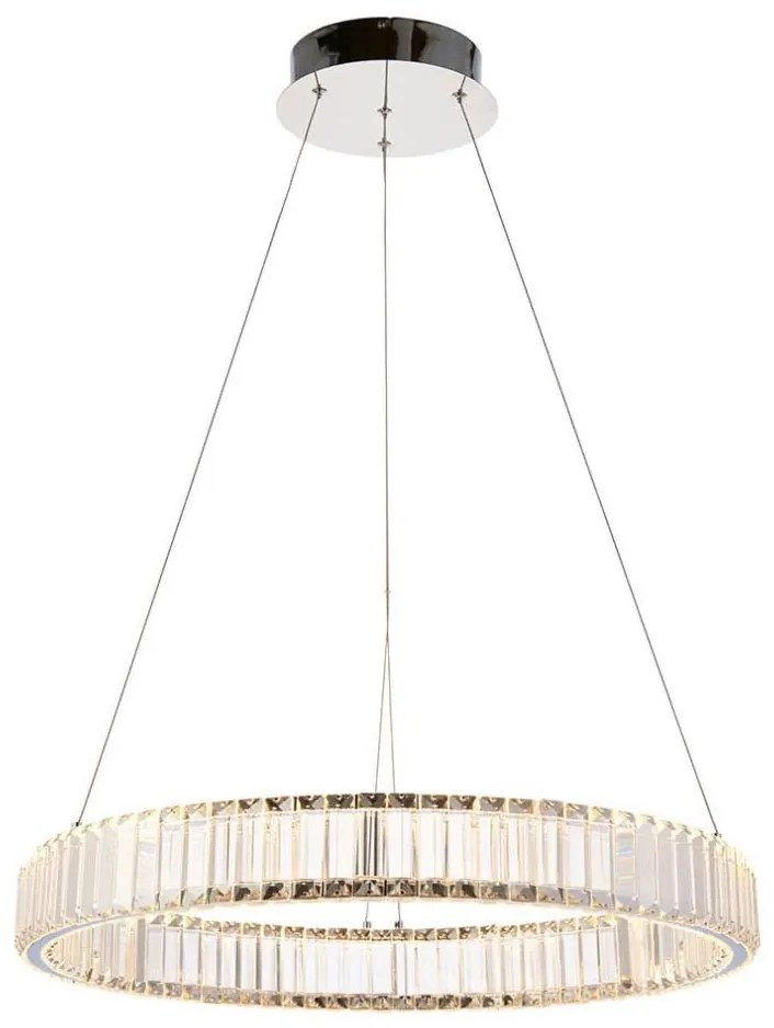 Endon 102255 - LED ściemnialny żyrandol na lince LAGUNA LED/36W/230V błyszczący chrom