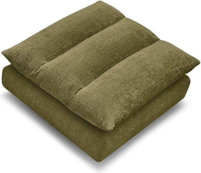 Zielony podnóżek z tkaniny szenilowej Neil – Bobochic Paris