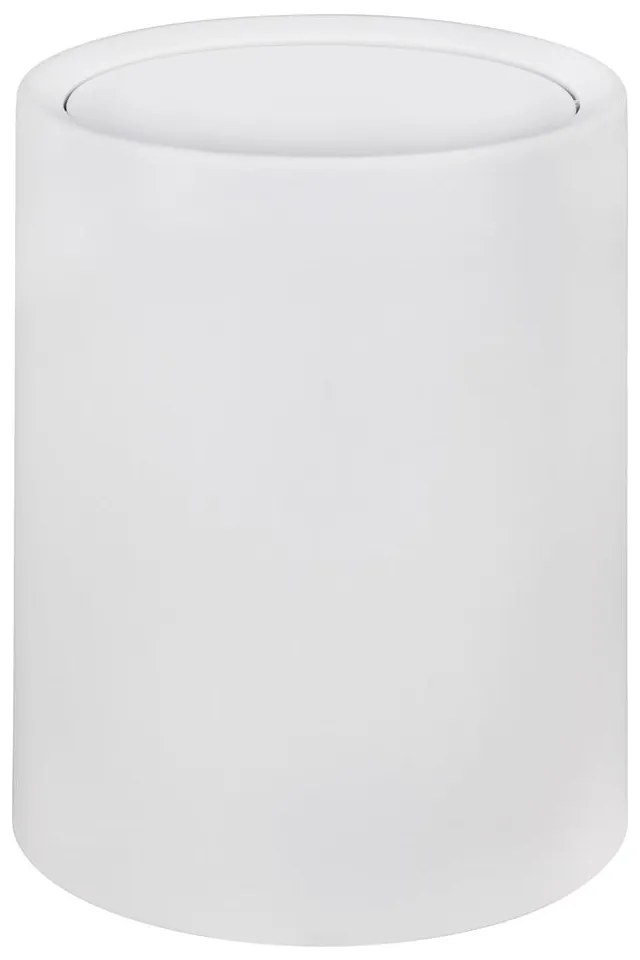 Biały kosz na śmieci Wenko Atri, 6 l