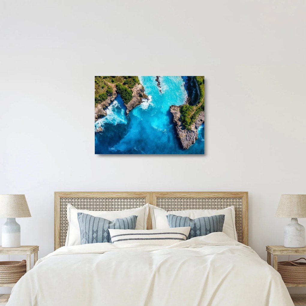 Obraz na szkle - Zatoka na Bali (70x50 cm)