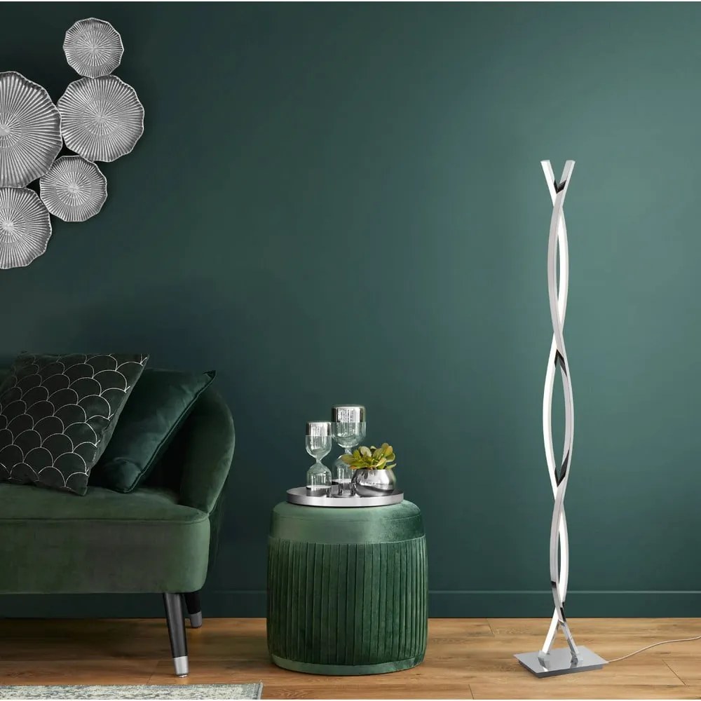 Lampa stojąca LED w kolorze srebra (wysokość 142 cm) LASANA 2 – EGLO