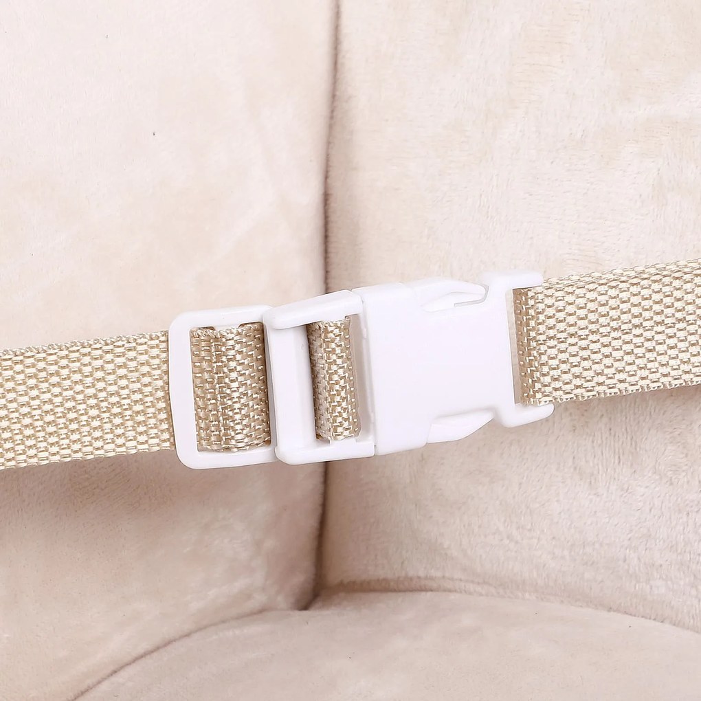 Leniwiec na biegunach z pasem bezpieczeństwa, brązowy Spielwerk