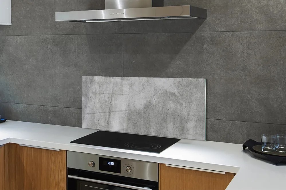 Szklany Panel Nowoczesna Ściana Betonowa