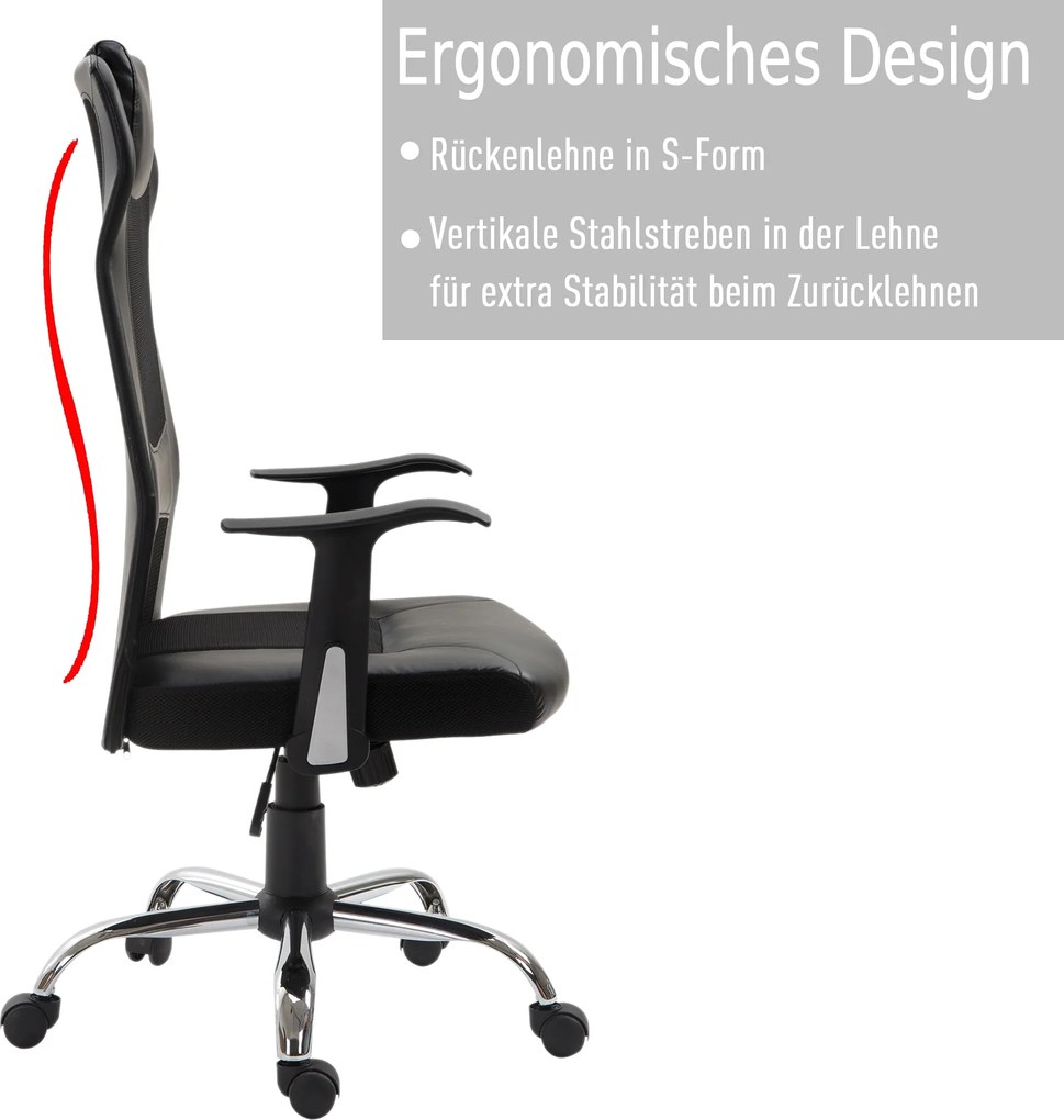 Vinsetto Fotel biurowy z funkcją masażu wygodny fotel do pracy i relaksu | Aosom PL