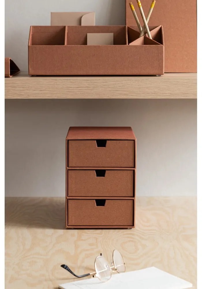 Kartonowy organizer z szufladką Ingrid Restore Paper Laminate – Bigso