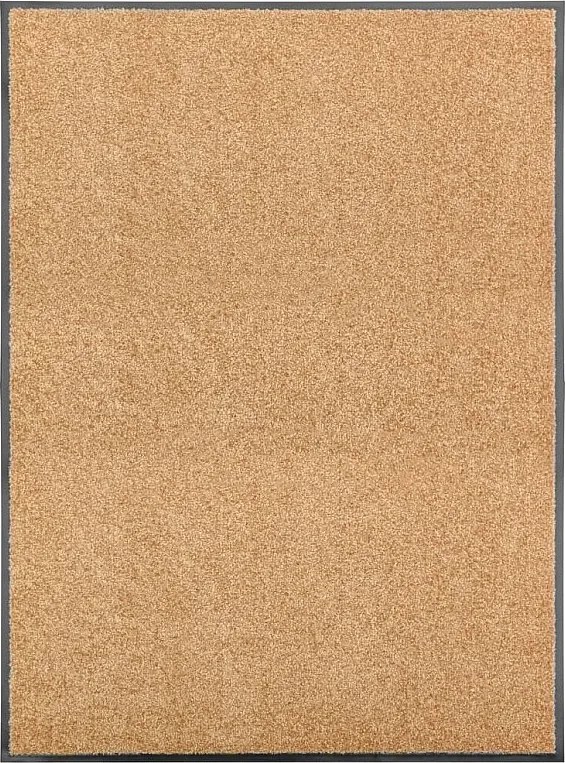 Dywanik Przecieralny Kremowy 90x120 cm Wewnętrzny/Zewnętrzny PVC Antypoślizgowy