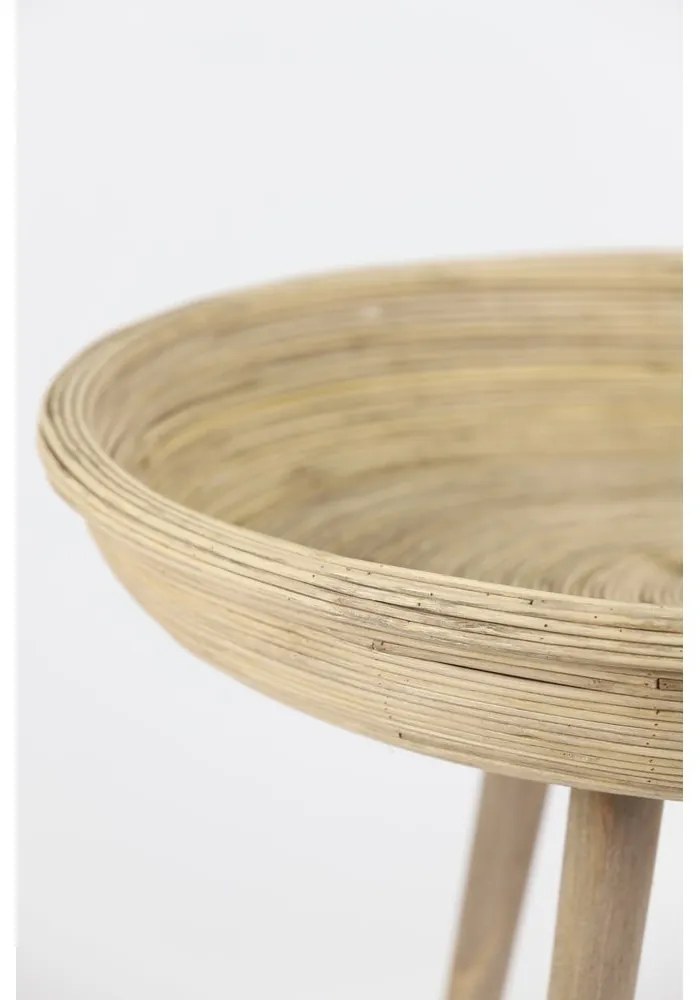 Rattanowe okrągłe stoliki zestaw 2 szt. ø 56 cm Colon – Light & Living