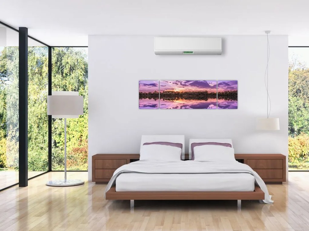 Obraz fioletowego nieba (170x50 cm)