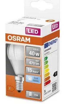 Żarówka LED z neutralnym światłem z gwintem E14, 5 W – Candellux Lighting