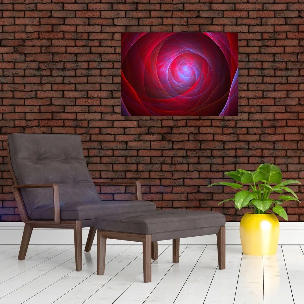 Obraz na szkle - abstrakcyjny obraz oczu (70x50 cm)
